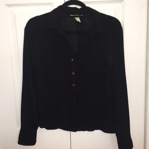 H&M black blouse